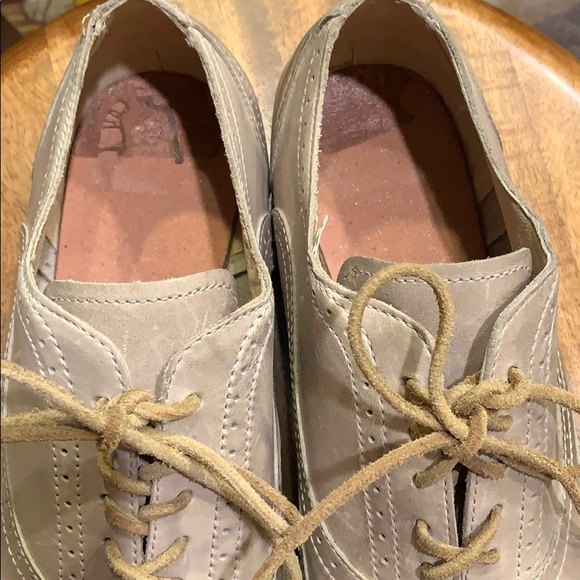 Sorel Brogue Fossil Wingtip Grey Leather Oxford - Picture 4 of 8